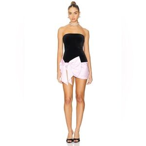 MORE TO COME Rosie Velvet Dress in Black